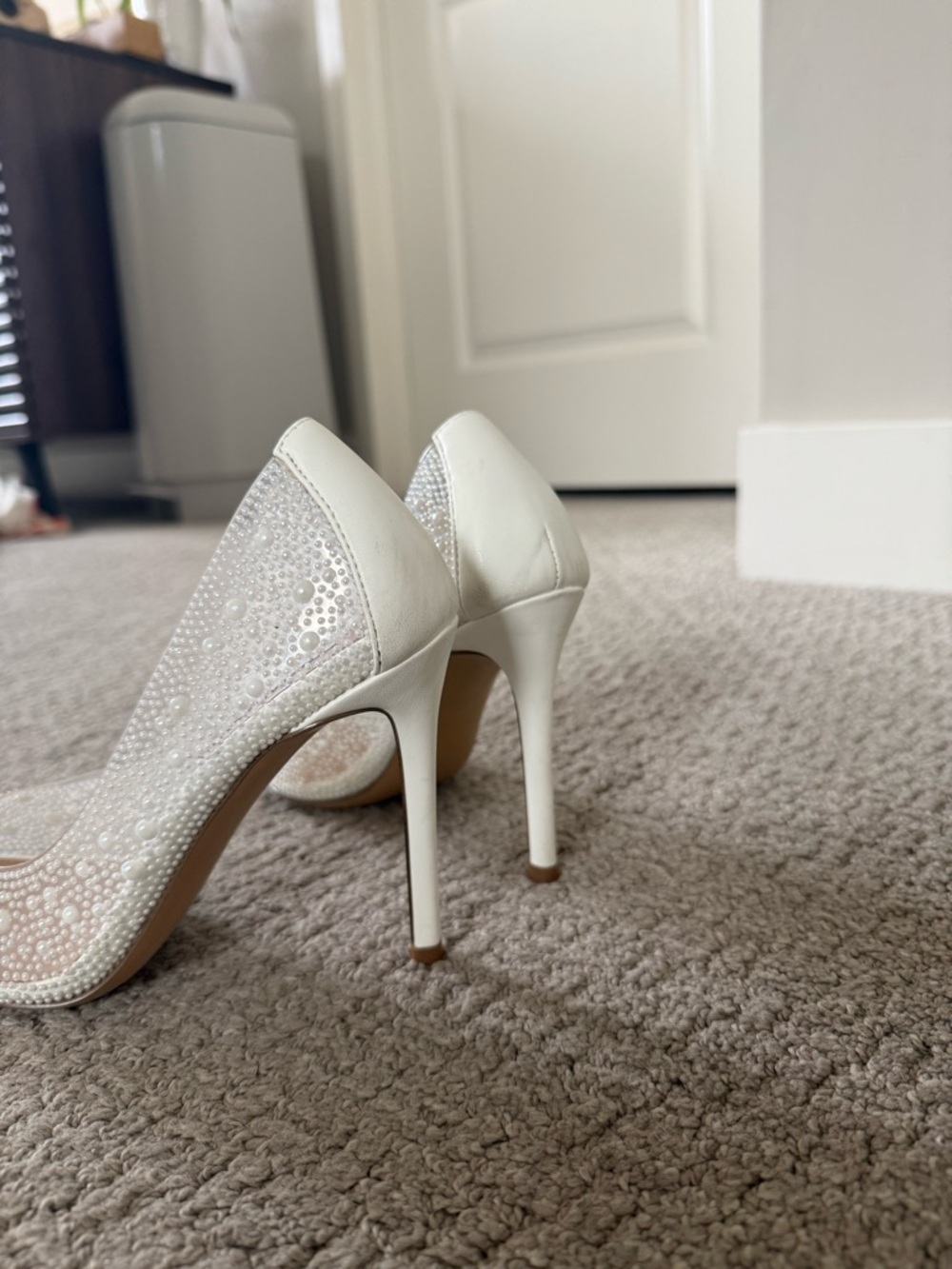 Steve Madden EVELYN-P CLEAR Heels - Picture 3 of 8